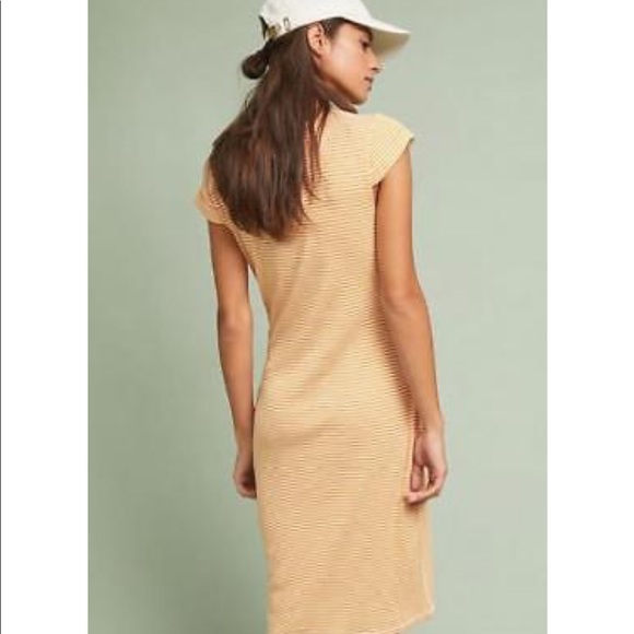 Anthropologie Audny Front Tie Dress New Nwt Midi - Picture 4 of 8